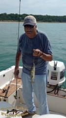 Uncle Bud with a nice perch caught 9-4-12 out of New Buffalo, MI.