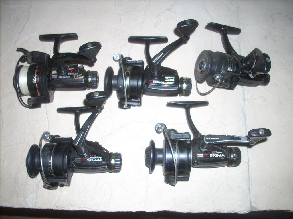 5 Vintage Shakespeare Sigma 035 reels (Supra, Pro, and Graphite models) -  Classifieds - Buy, Sell, Trade or Rent - Great Lakes Fisherman - Trout,  Salmon & Walleye Fishing Forum