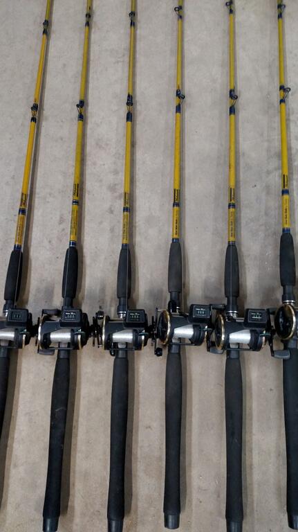 6) Shakespeare Rods & Daiwa Sealine Great Lakes SG47LC Reels