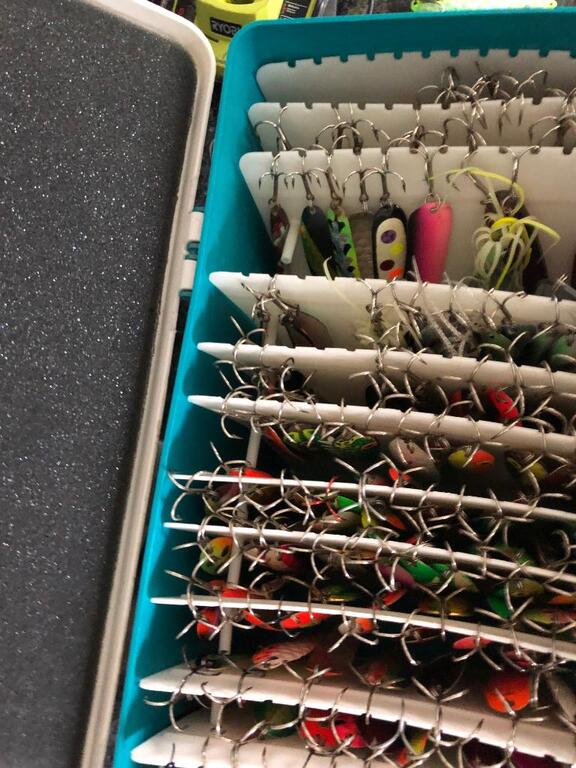 250+ salmon spoons with Special Mate tackle box $375 (includes shipping or  I can meet you if you are in the Royal Oak MI area) - Classifieds - Buy,  Sell, Trade or
